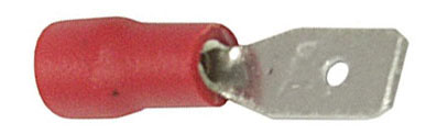 G024a Штекер ножевой 4,8 мм обжим, на провод 0.5-1,5мм2, изолированный /MDD 1.25-187/ 