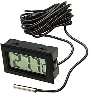 Термометр HT-1 black с внешним датчиком температуры 1м, 