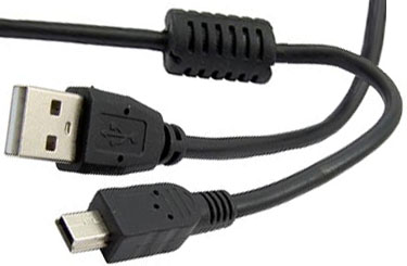 802F-1.0-1.8 кабель USB AM - Mini USB Bm 1.0-1.8м с фильтром 