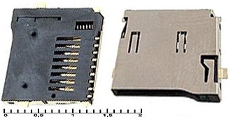 L71 Гнездо для microSD-карты SMD ejector 9pin, 