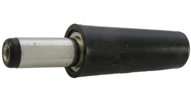 H026a Штекер питания DC 5,5х2,1 длина 14 мм, карболит (7-0029а) 