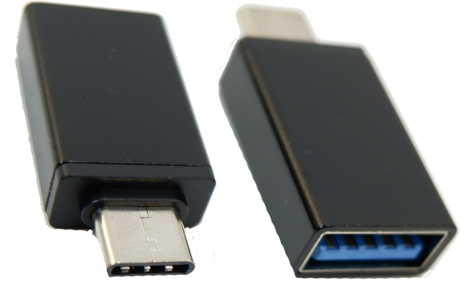 D77c Переходник гнездо USB AF >=> штекер USB Type-C, OTG жёсткий, 