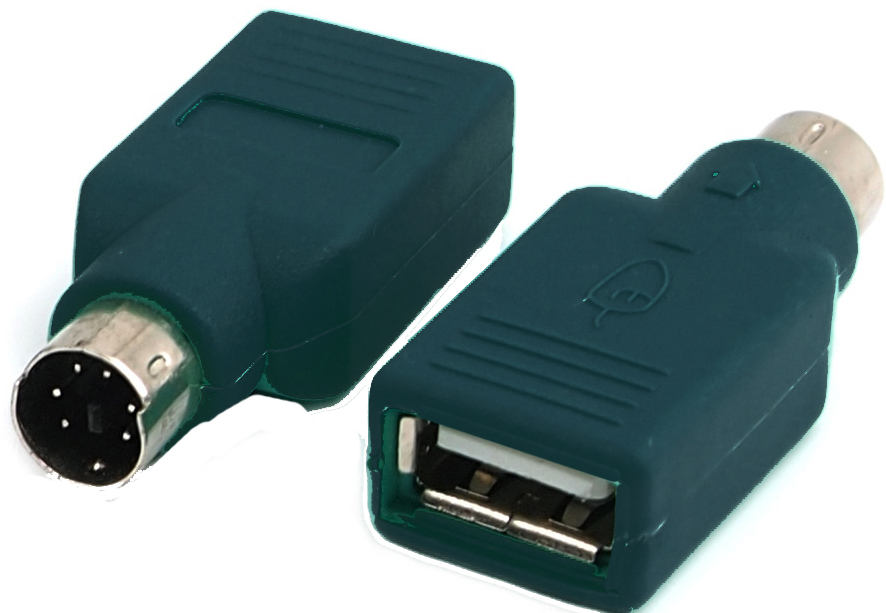 D82 Переходник гнездо USB >=> штекер PS/2 для USB-MOUSE, 