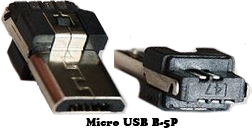 U63 Штекер Micro USB B-5P на кабель 