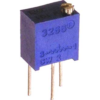 Резистор подстроечный 1.0к 0.5 Вт многооборотный 3266W, 