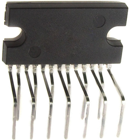 Микросхема TDA1552Q dbs13p 2-канальный мостовой УМЗЧ 2x22.5W (14.4v,4ома) Uпит. 6-18v 