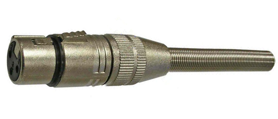 E26A Гнездо XLR-3 на кабель с пружиной / JD-365 / 