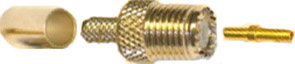 F049 Гнездо mini-UHF (M-211) обжимное, на кабель RG58/U, Ni/Gold pin /2,028 