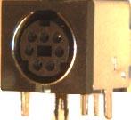 C22 Гнездо MiniDin 7-pin на плату экранированное (1,158).