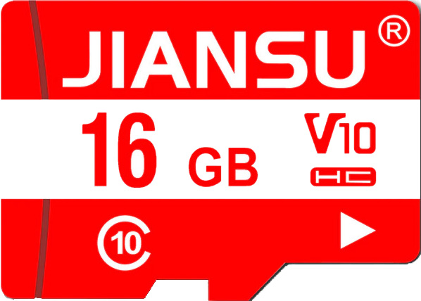 Флэш-накопитель инф. microSD 16Gb class 10 JIANSU с адаптером