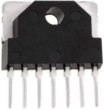 Микросхема TA8214K SIP7 4-х канальный стабилизатор напряжения, 4 х 8.3В, 100мА/300мА 