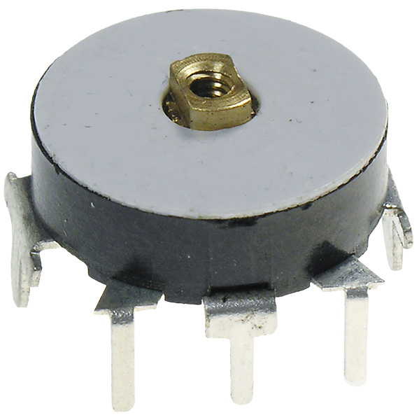 Резистор переменный  8к2 на плату, под маховик.P-399