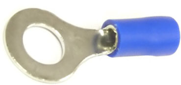 G053a Кольцо О 12*6,5мм обжим кабель1,5-2,5мм с изол. синий RV2-6 