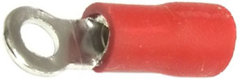 G049 Кольцо O 5.7x3,2мм (кабель 0,5-1,5мм) изолир, обжим, RV1.25-3.2 красный 