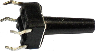KT48 Кнопка тактовая прямая 6x6x14 Шток 10,5 мм 