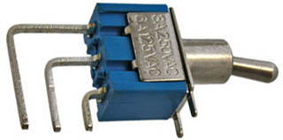 KU10a Тумблер MTS-103-C4 on-off-on 3 pin на плату, угловой, 