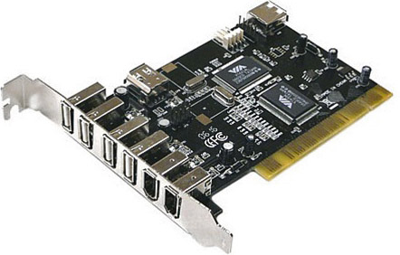 840a Переходник-планка 4*USB2.0+2*IEEE1394 PCI