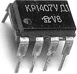 Микросхема КР1407УД1А Маломощный широкополосный операционный усилитель 