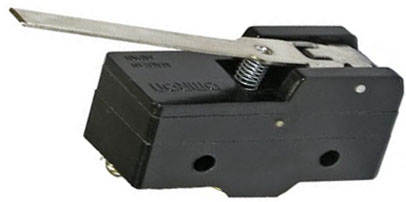 KP28 Переключатель концевой Z-15GWB (on)-(off) с длинным рычагом 15а 250в, 18х50х20 мм, 