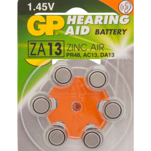   PR48/ ZA13 GP HEARING AID 1.4v,   1 .