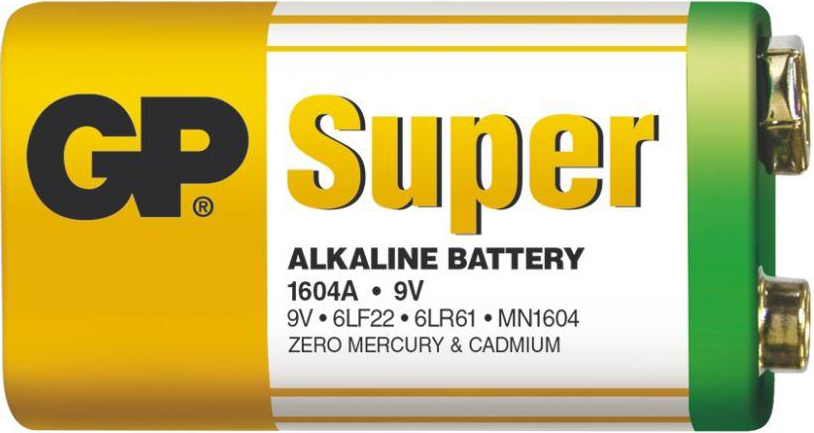 Батарея щелочная GP SUPER 6LR61 9v 