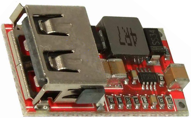Преобразователь напряжения DC-DC 2.9-6v ->5v 2(3) A USB /EM-830/ 