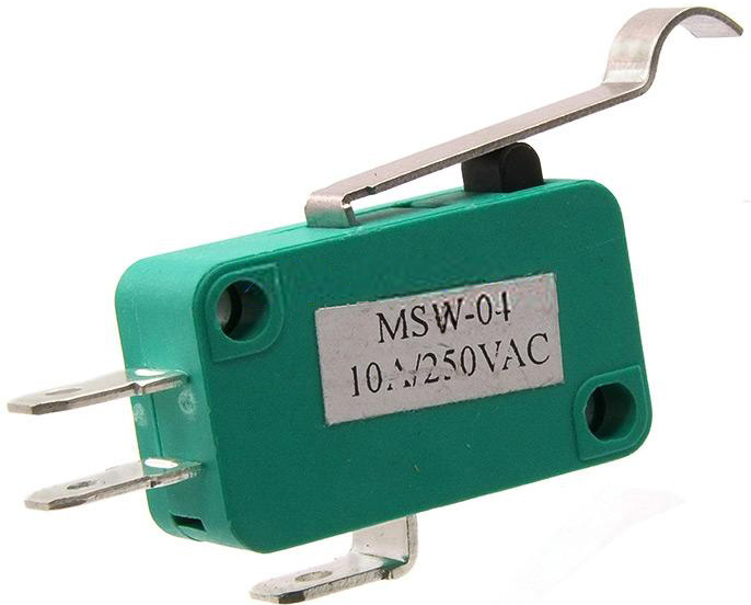 KP16a Микропереключатель MSW-04 (on)-(off) с рычагом 3pin, 10х28х16 мм, 