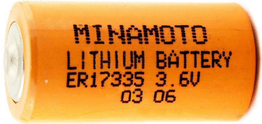 Элемент пит литиевый MINAMOTO ER-17335 3.6v, 2/3АА