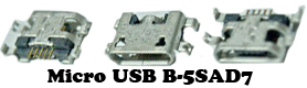 U27  Micro USB B-5SAD7   (SMD) 