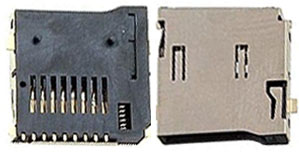 L72 Гнездо для microSD-карты 112J 9pin ejector 
