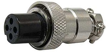 H104e Гнездо GX12M-4A 4-pin на кабель