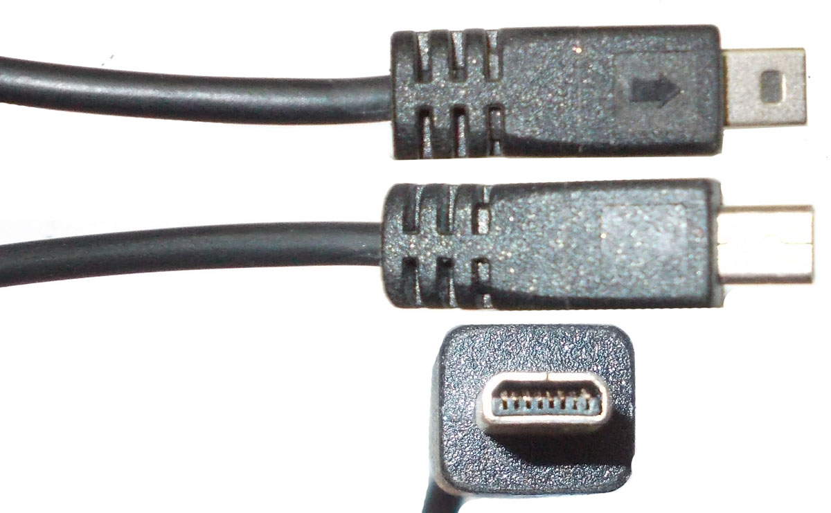 U69 Штекер MicroUSB 8 pin 1 ряд с кабелем (3 жилы) неразборный, для фотоаппаратов, 