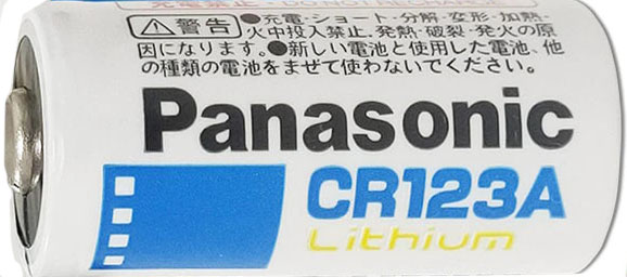 Элемент питания литиевый CR123A PANASONIC 3v, 1 шт. 