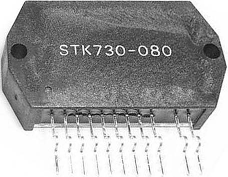 Микросхема STК730-080 HYB. STK730-080 - ШИМ-контроллер для импульсных блоков питания со встроенным силовым ключом на полевом транзисторе 