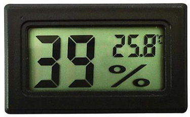 Влагомер и термометр электронный комнатный (батарейки не в комплекте) -50° +70°C, 10%-99%, 2*G13 
