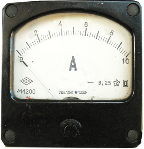 Амперметр 10A М4200 со встроенным шунтом, б/у 