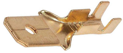 G027a1 Штекер ножевой 6,3 мм обжим/пайка РП-П 2.5-(6.3) 