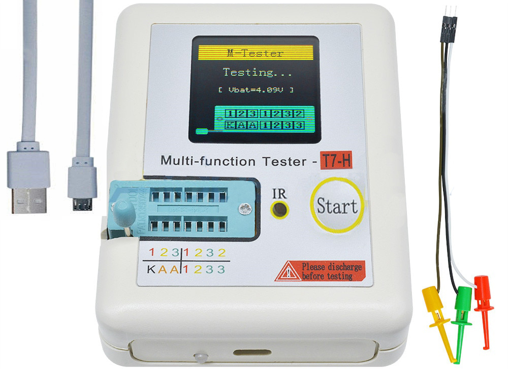 Измеритель RLC Multi-Function Tester TC-1 Проверка радиодеталей и ИК-пультов Д. У. Встроенный аккумулятор. Зарядка от USB. Цветной дисплей. Гарантии нет! 
