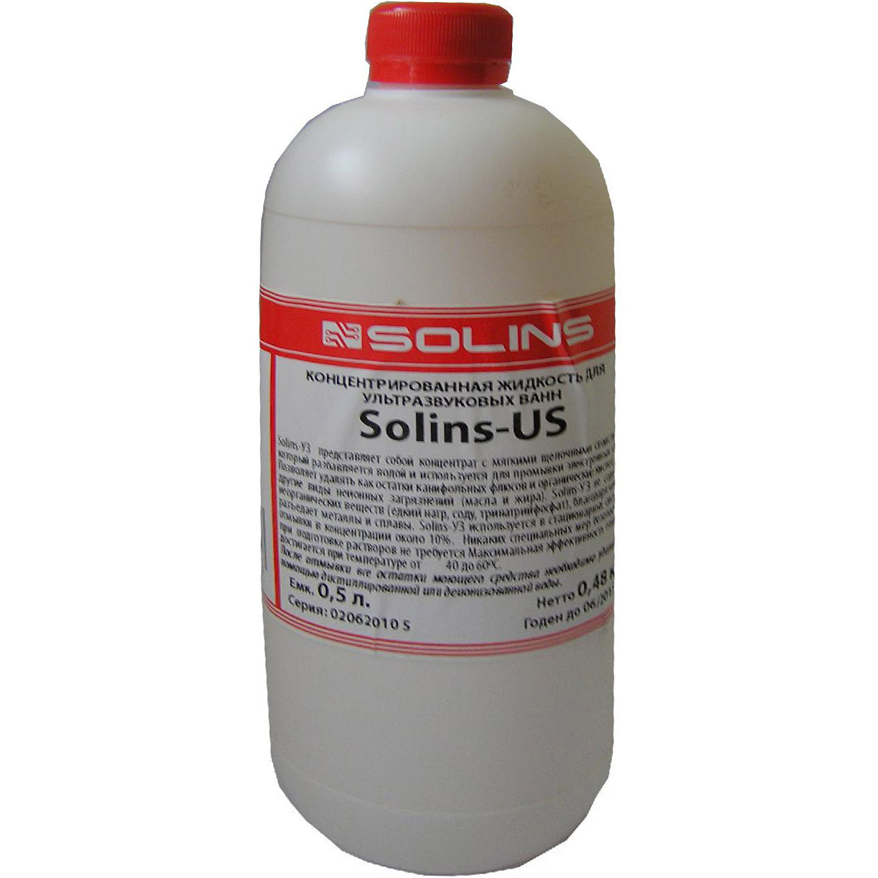 Промывочный концентрат для ультразвуковых ванн SOLINS-US 0.5 л, 