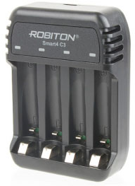 Зарядное устройство ROBITON Smart4 C3 для Ni-Zn/ Ni-MH/ Ni-Cd АА/ ААА