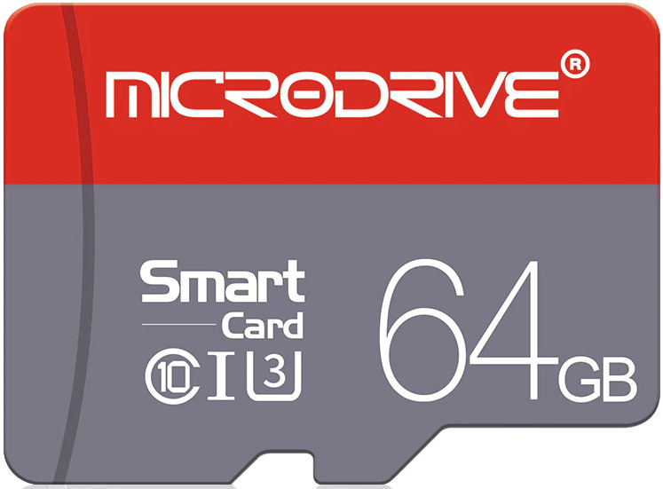 Флэш-накопитель инф. microSD 64Gb class10 MICRODRIVE с адаптером