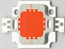 Светодиод прожекторный красный 12-15в 10 Вт, 400-450 Lm, 0.3A, 62-6300NM 