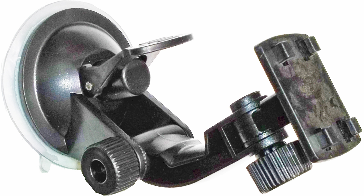 Кронштейн видеорегистратора (5 образец) с 4 лапками на защёлке, присоска Ф68мм H=125мм (Carcam) JF-001