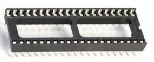 Панелька DIP-40W (SCL-40) шаг 2.54 мм интервал 15.24