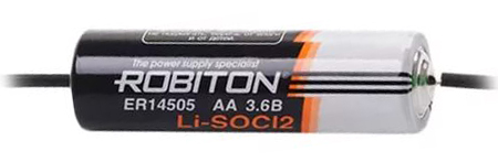 Элемент питания литиевый ROBITON ER14505AX 3.6v с аксиальными выводами, 