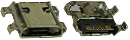 U49 Гнездо Micro USB B-7SAD2 REVERS SMD 7 pin, 