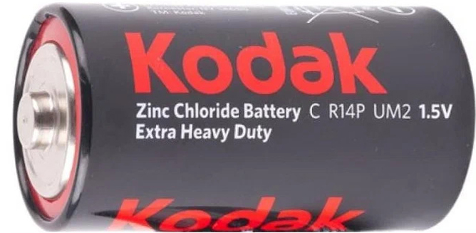 Элемент питания солевой Kodak Extra Heavy Duty R14/ C 1.5v, 1 шт., 
