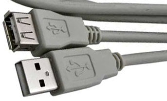 807-1.8 Удлинитель USB Am-Af 1,8 м (серый) 