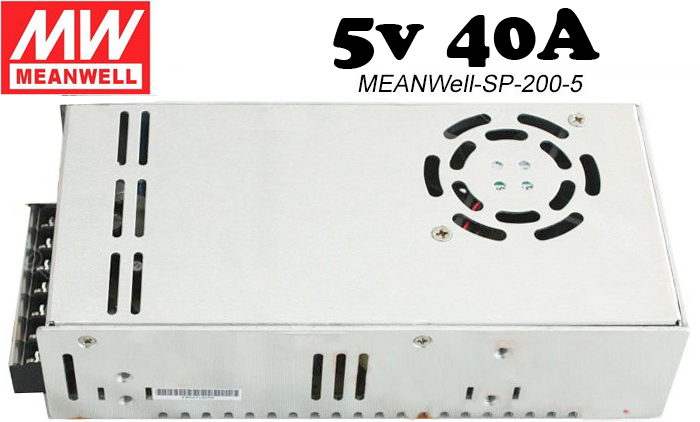 Блок питания 5v 40A SP-200-5 Mean Well /у [железо] (комис) 