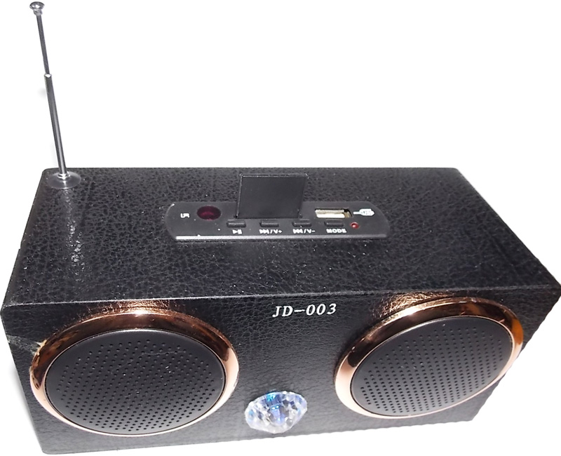 Мультимедиа проигрыватель с радио JD-003 2x2.7W, 5v пит., Li-ion аккумулятор, USB/SD/MP3